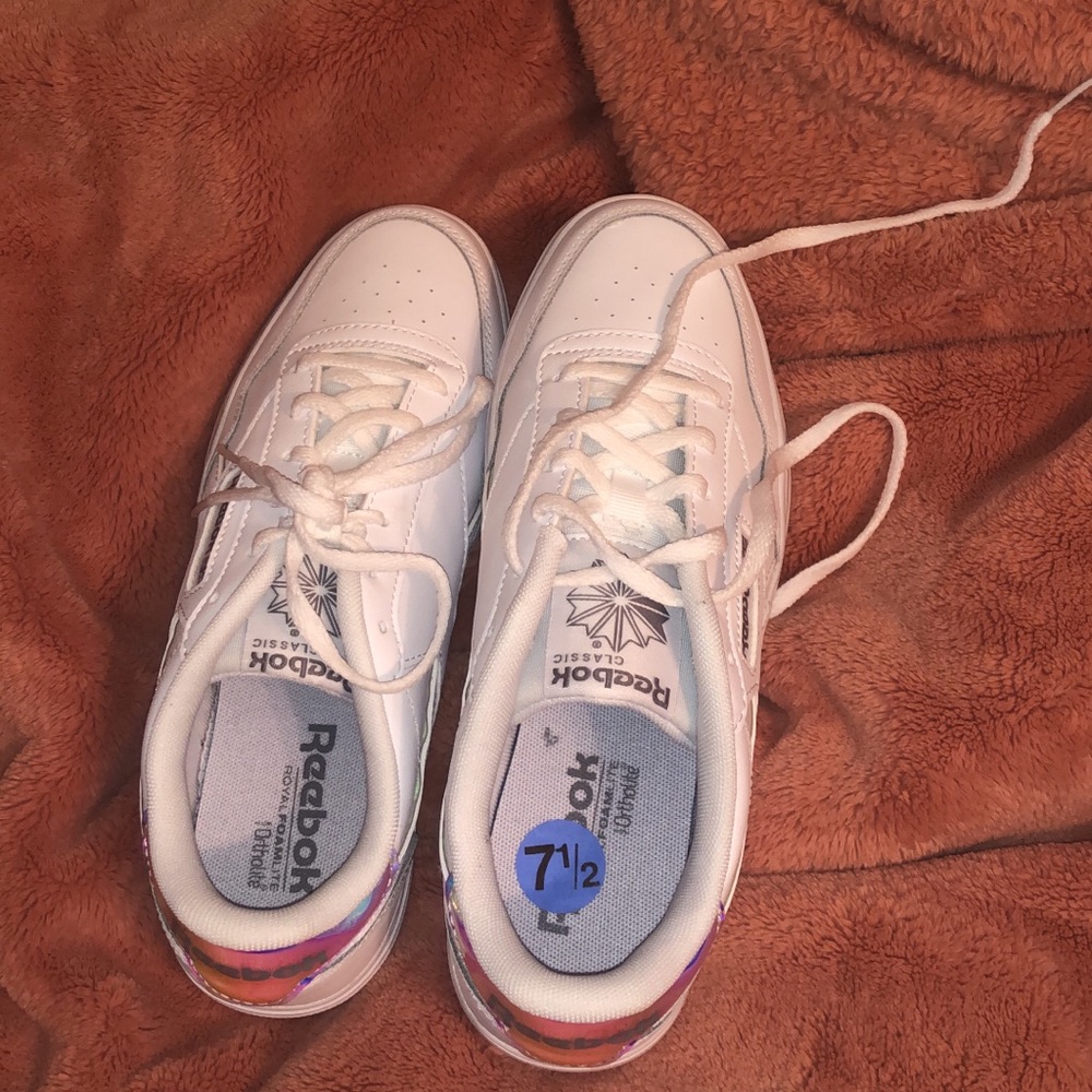 Brand new Reebok holographic sneakers